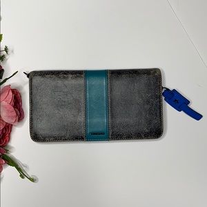 Diesel distressed leather wallet